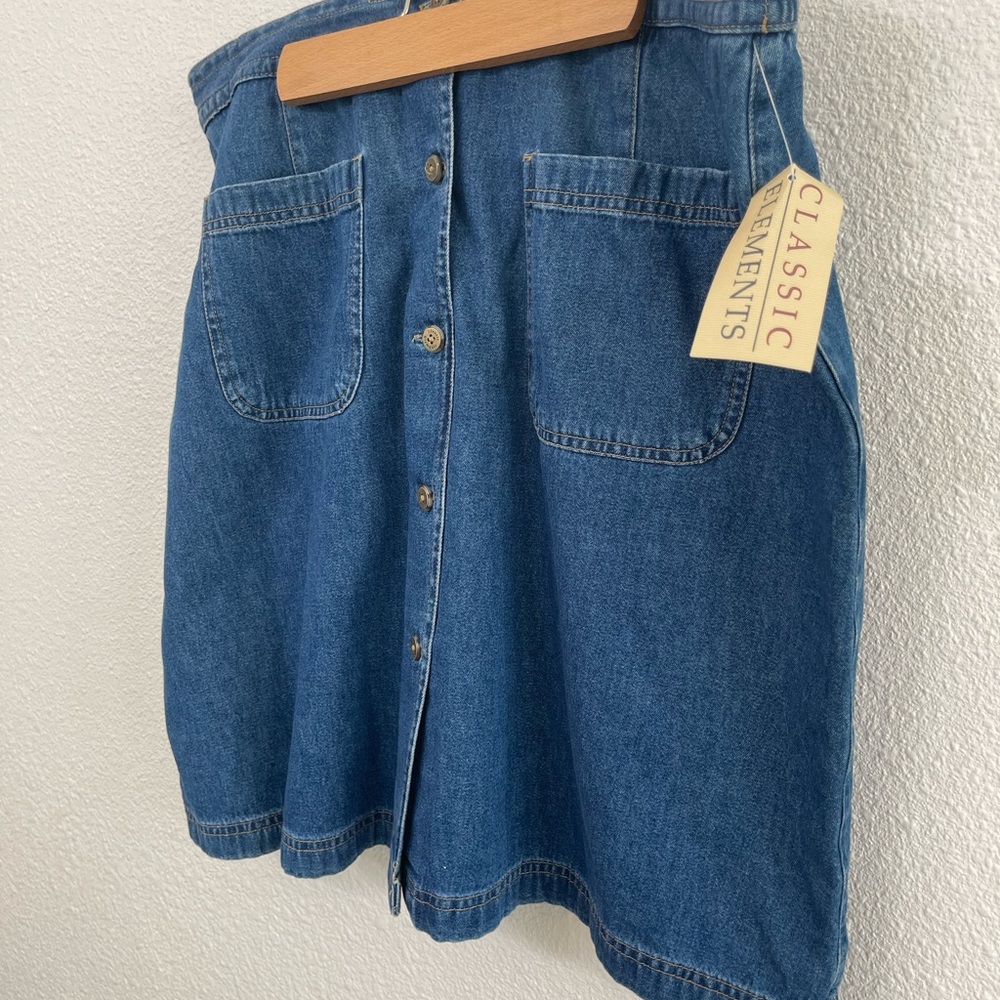 Classic Elements Blue Denim Skirt Skort
